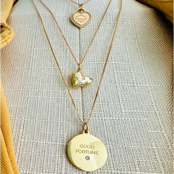 NEW Tiffany Small Yellow Gold Small Heart with Diamonds ONLY - Picture 5 of 5